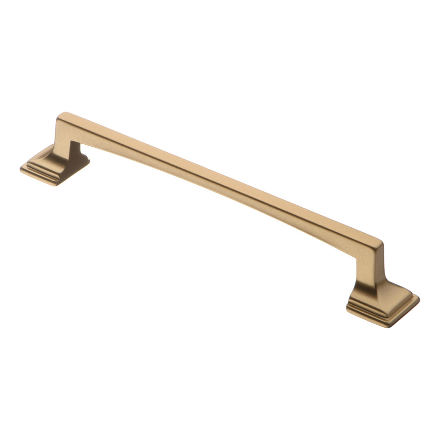 Ручка-скоба, 108, 128мм, металл, матовое золото