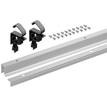 Комплект профилей WingLine L, L=2400мм, с перфорацией, с ниж. направ. проф, алюминий анодированный