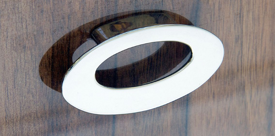 Ручка-кнопка, 1164-1А, 32мм, металл, хром