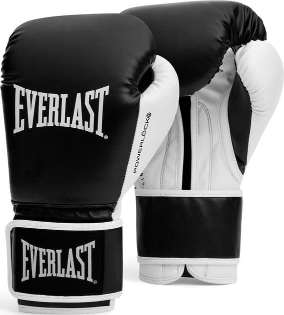 Боксерські рукавиці Everlast POWERLOCK OG TRAINING GLOVES чорний, білий Уні 14 унцій