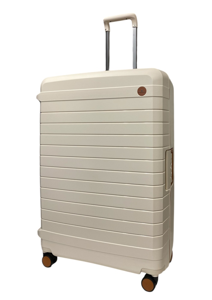Валіза на застібках Snowball 57203 з поліпропілену велика бежева