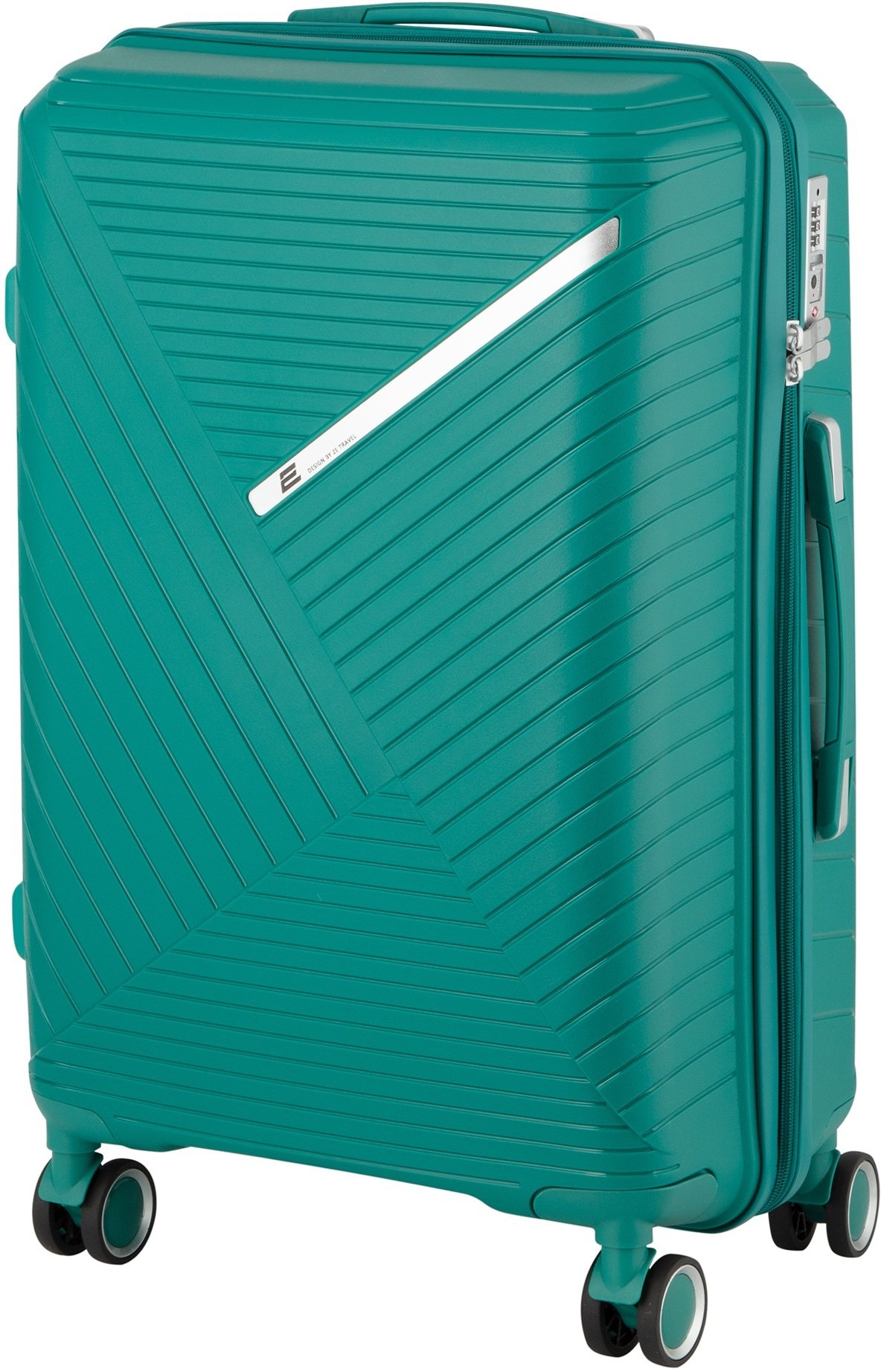 Валіза пластикова 2E SIGMA, середня М , аквамарин (2E-SPPS-M-AM)