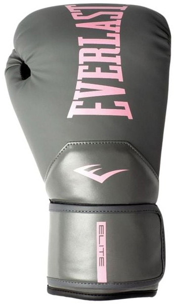 Боксерські рукавиці Everlast ELITE 2 BOXING GLOVES сірий, рожевий Уні 12 унцій