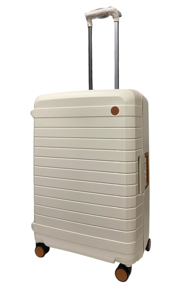 Валіза на застібках Snowball 57203 з поліпропіленова середня бежева