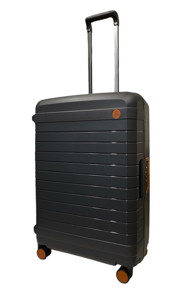 Валіза на застібках Snowball 57203 з поліпропілену середня сірий