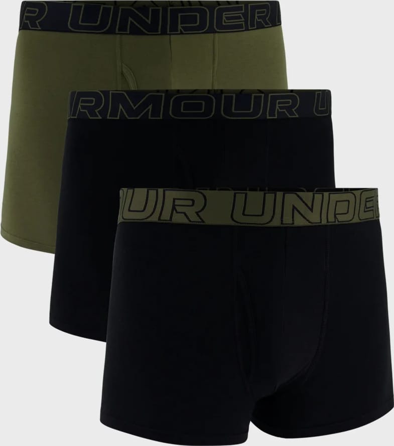 Труси UA Performance Cotton - Solid 3 3pk чорний Чол XL