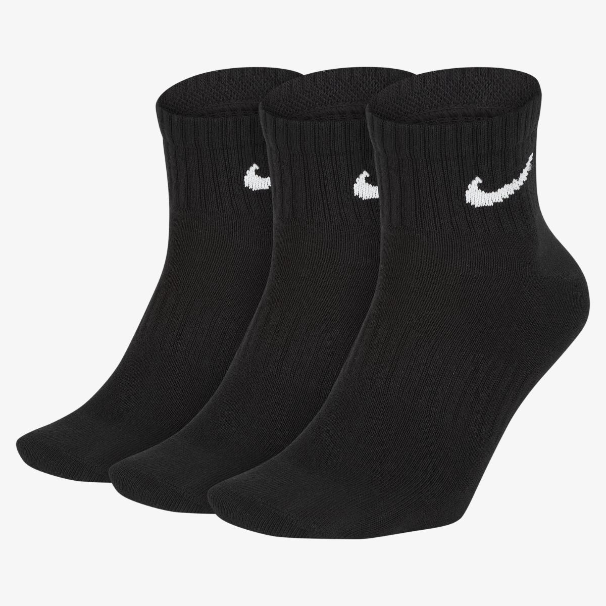 Шкарпетки Nike U NK EVERYDAY LTWT ANKLE 3PR чорний Уні 34-38