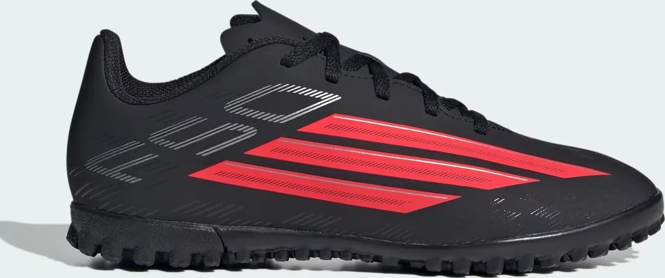 Сороконіжки дитячі Adidas F50 CLUB TF J чорний, червоний Діт 34 (2UK) 20.8 см