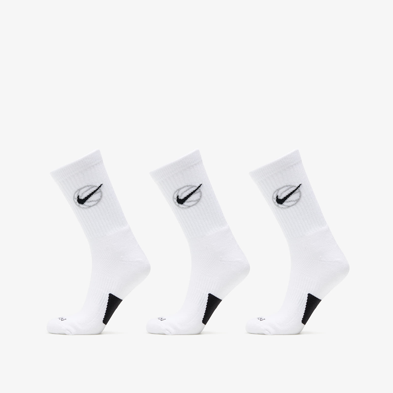 Шкарпетки Nike U NK CREW EVERYDAY BBALL 3PR білий Уні 42-46