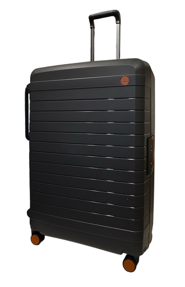 Валіза на застібках Snowball 57203 з поліпропілену велика сірий