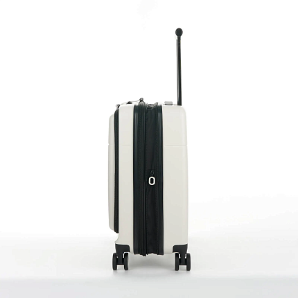 Валіза Bagland Velo маленька з відділенням для ноутбука біла