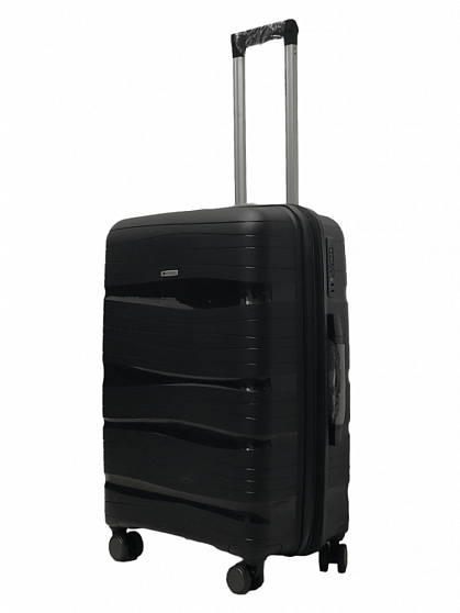 Комплект валіз Worldline  283 чорний з розширенням