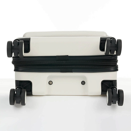 Валіза Bagland Velo маленька з відділенням для ноутбука біла