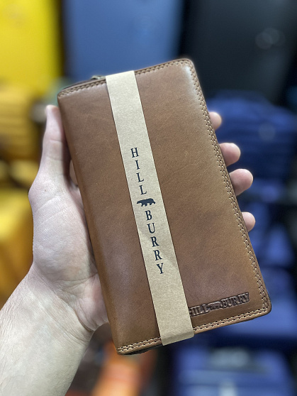 Портмоне шкіряне Hill Burry 2080HB руде