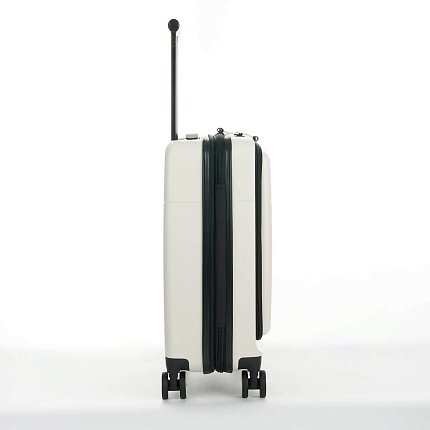 Валіза Bagland Velo маленька з відділенням для ноутбука біла