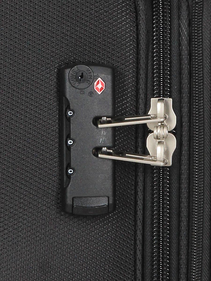 Валіза Airtex 620 велика чорна з розширенням