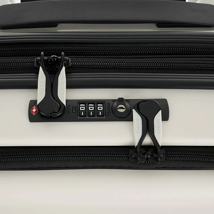 Валіза Bagland Velo маленька з відділенням для ноутбука біла