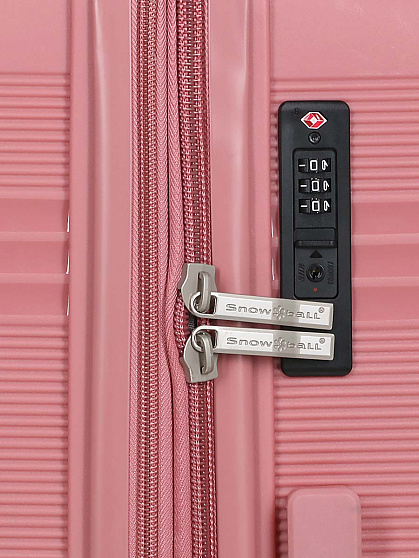 Валіза середня Snowball 21204 рожева