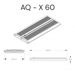 LEDSTAR AQ X60 - висящо осветление за аквариум 