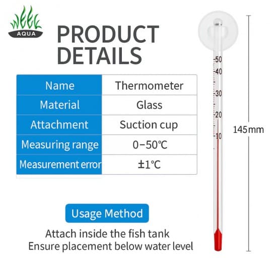 Термометър за аквариум Week Aqua 