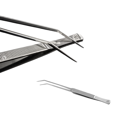 Curved plant tweezers 25 cm