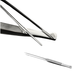 Straight plant tweezers 25 cm 