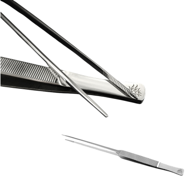 Straight plant tweezers 25 cm 