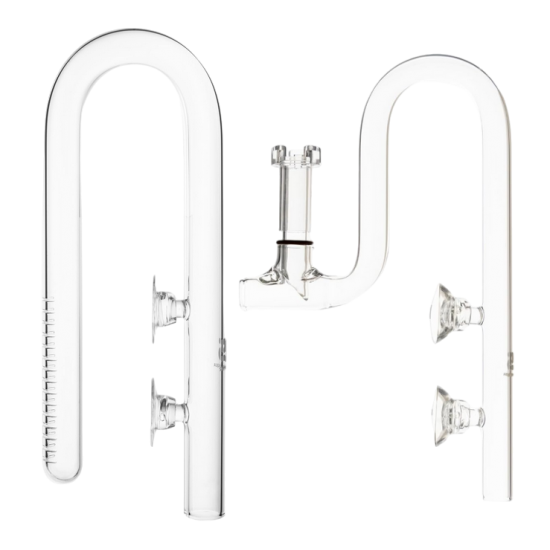 Стъклени тръби със скимер на изходящата 16 - 22 см