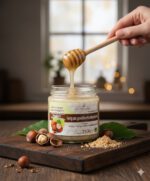 Honig und Haselnüsse