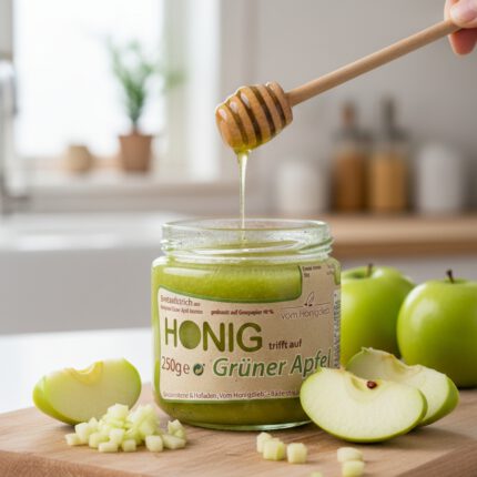 Honig trifft auf Grüner Apfel