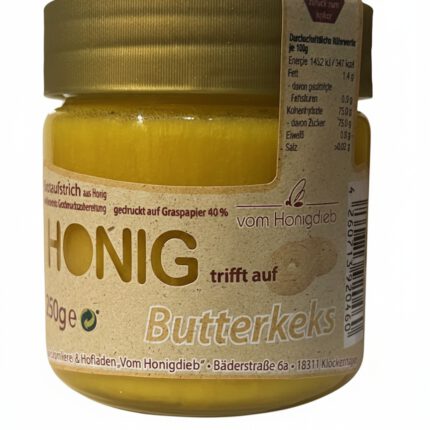 Honig trifft auf Butterkeks