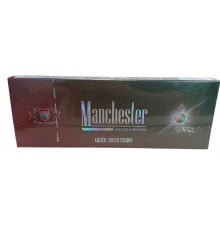 Сигареты Manchester Superslim Amber Crush Fusion ( Манчестер Суперслим Кнопка Манго Мята )
