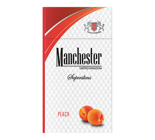 Сигареты Manchester  SuperSlims Персик оптом
