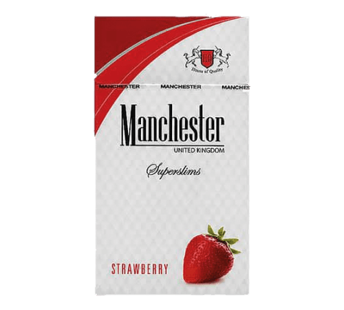 Сигареты Manchester Strawberry SuperSlims Клубника оптом