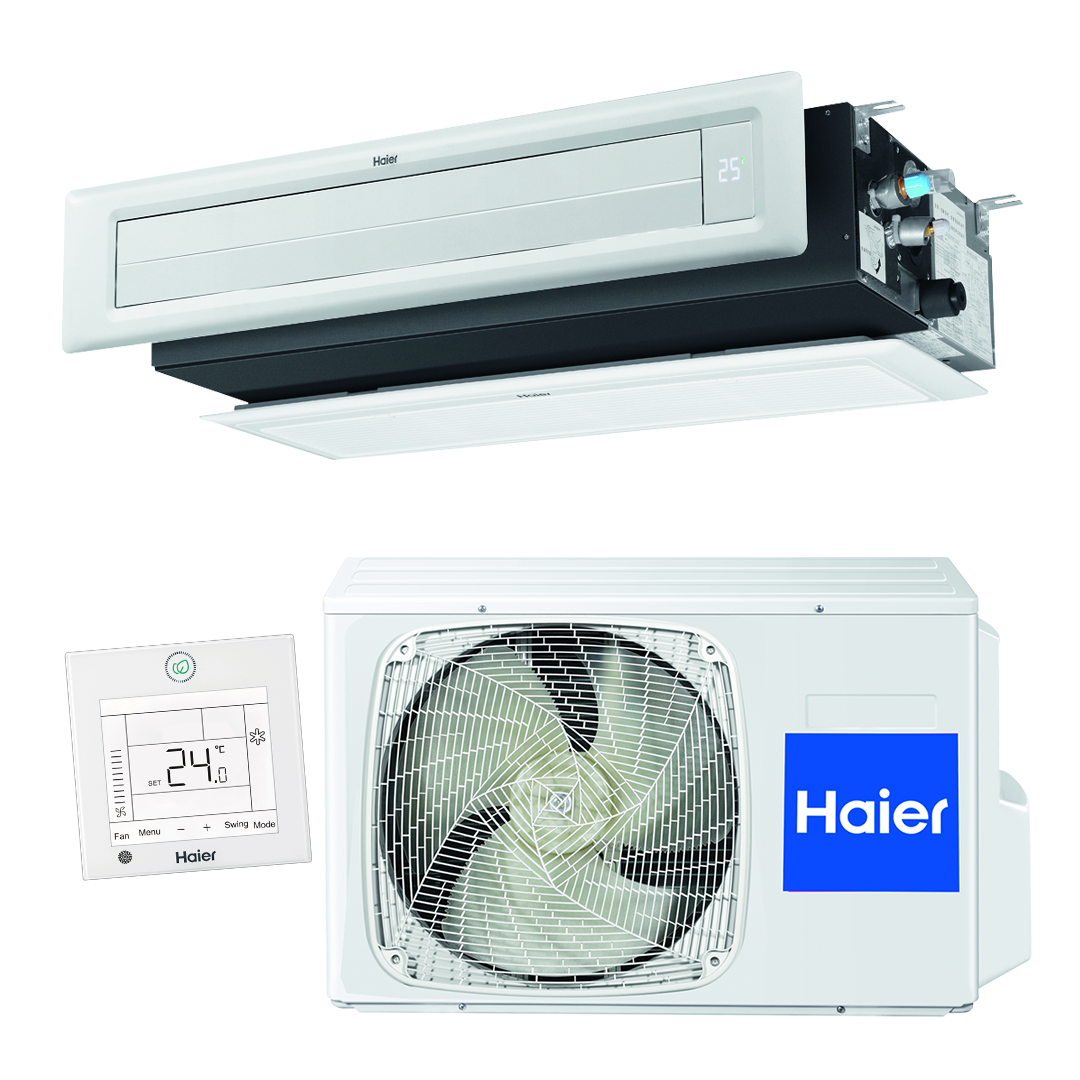 Haier канальная сверхтонкая сплит-система ECO AD50S1LS1FA/1U50S1LM1FA