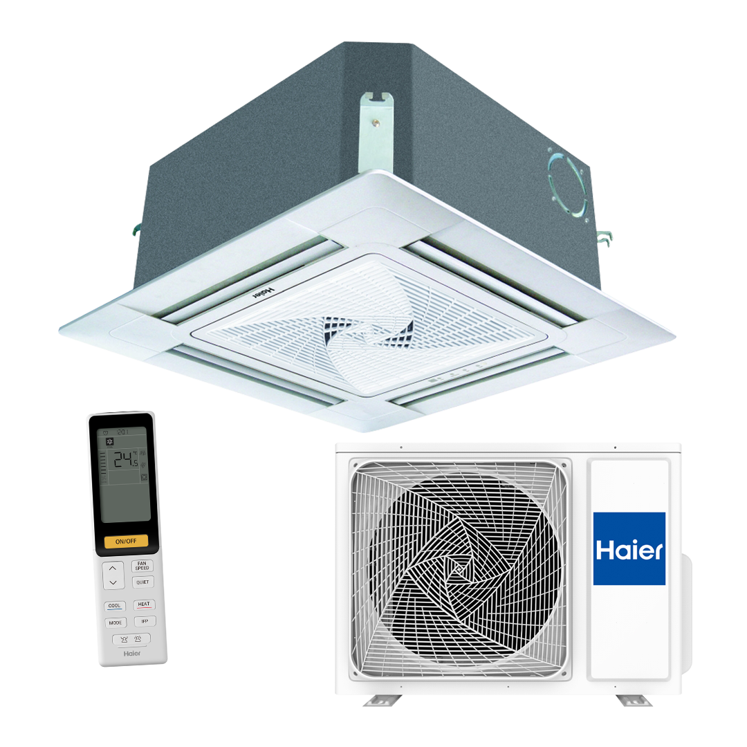 Haier компактная кассетная сплит-система (панель PB-620KB) AB25S2SC2FA/1U25S2SM3FA