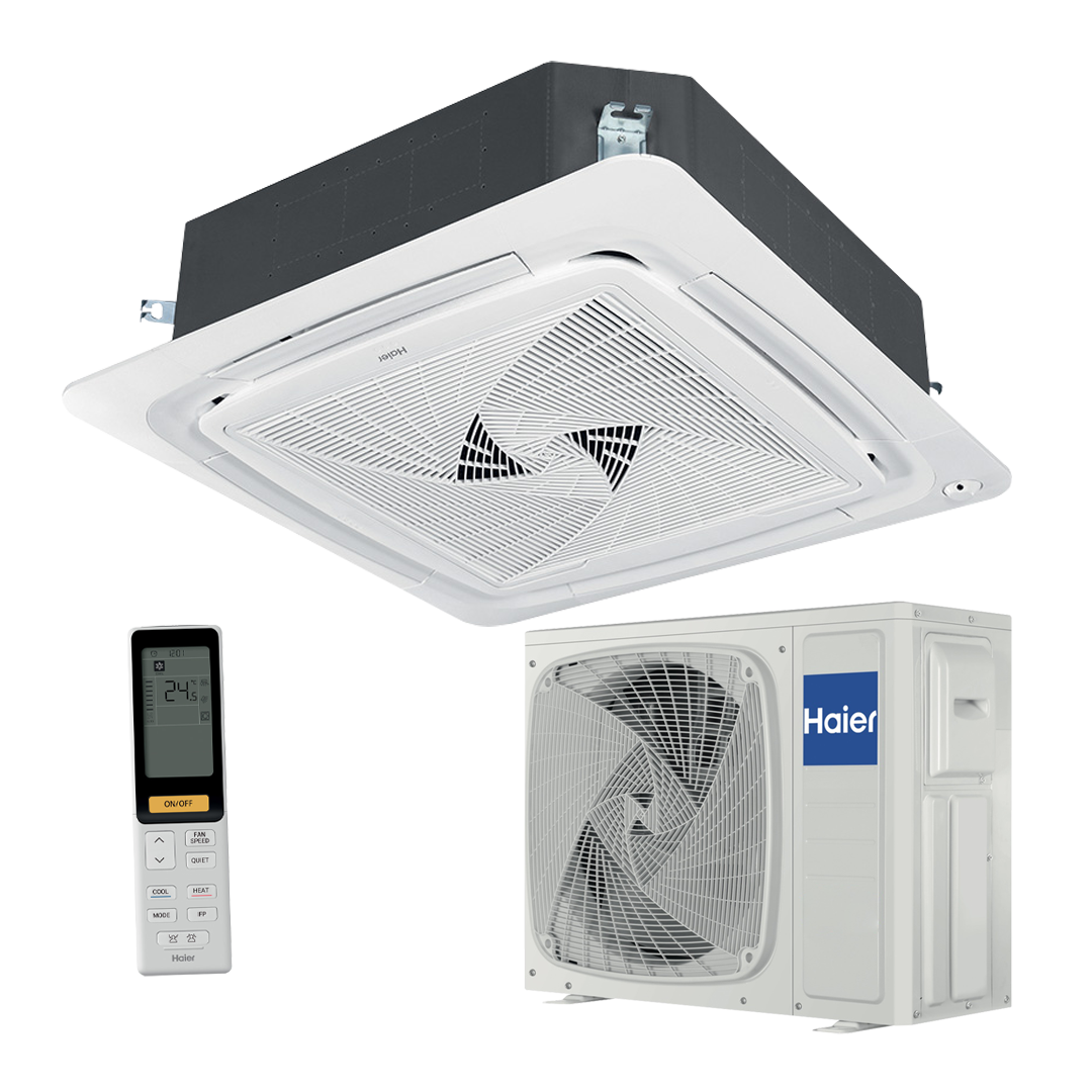 Haier кассетная сплит-система с круговым потоком (панель PB-950KB) ABH105H1ERG/1U105S2SS2FA