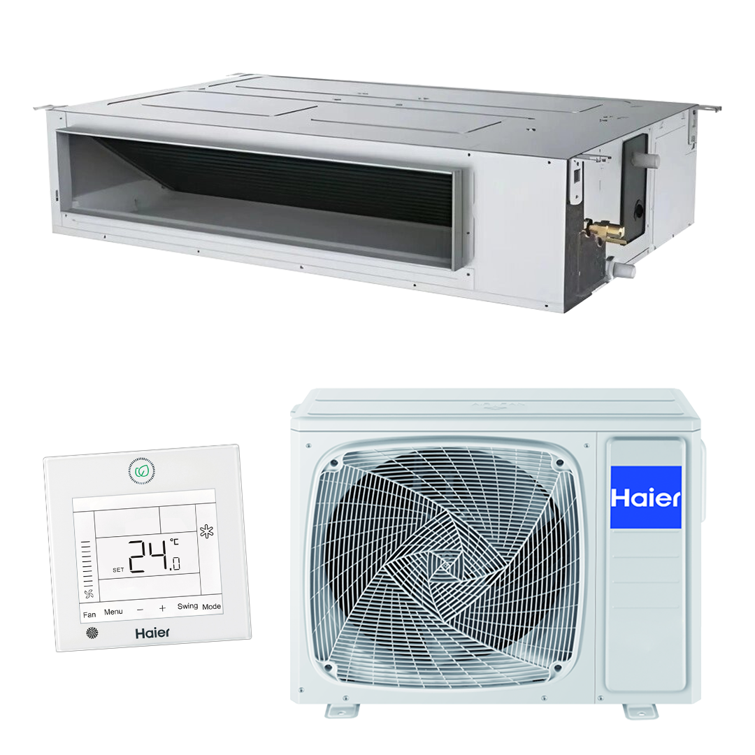 Haier канальная средненапорная сплит-система ECO AD105S2LM1FA/1U105S1LS1FB