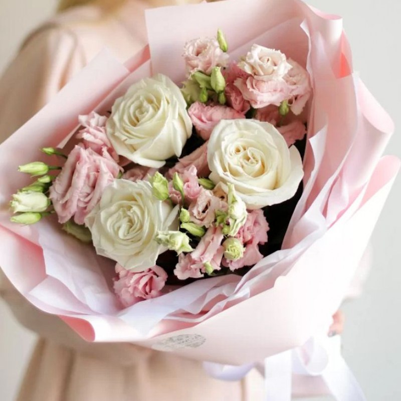 duouket-s-liziantusom-i-rozami-№16622