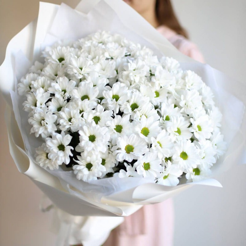 hrizantemy-romashkovye-v-belom-oformlenii-11-sht-№1203-1