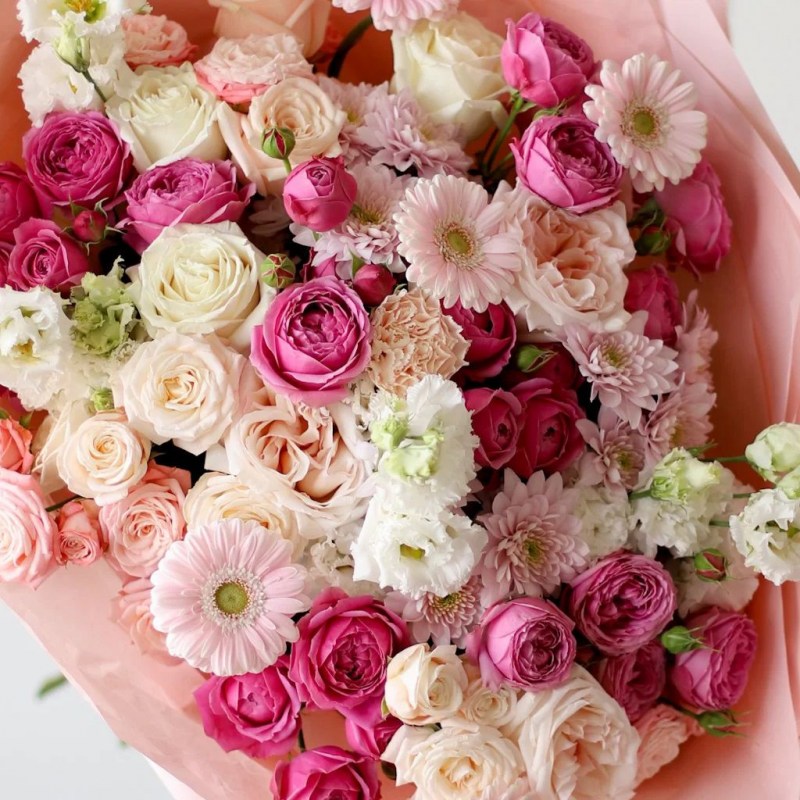 pyshnyj-buket-s-pionovidnymi-rozami-№1625-1