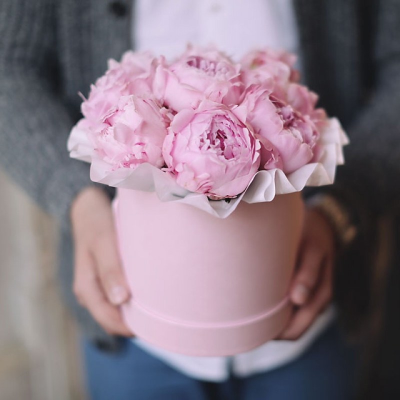 пионы в коробке Кишинев