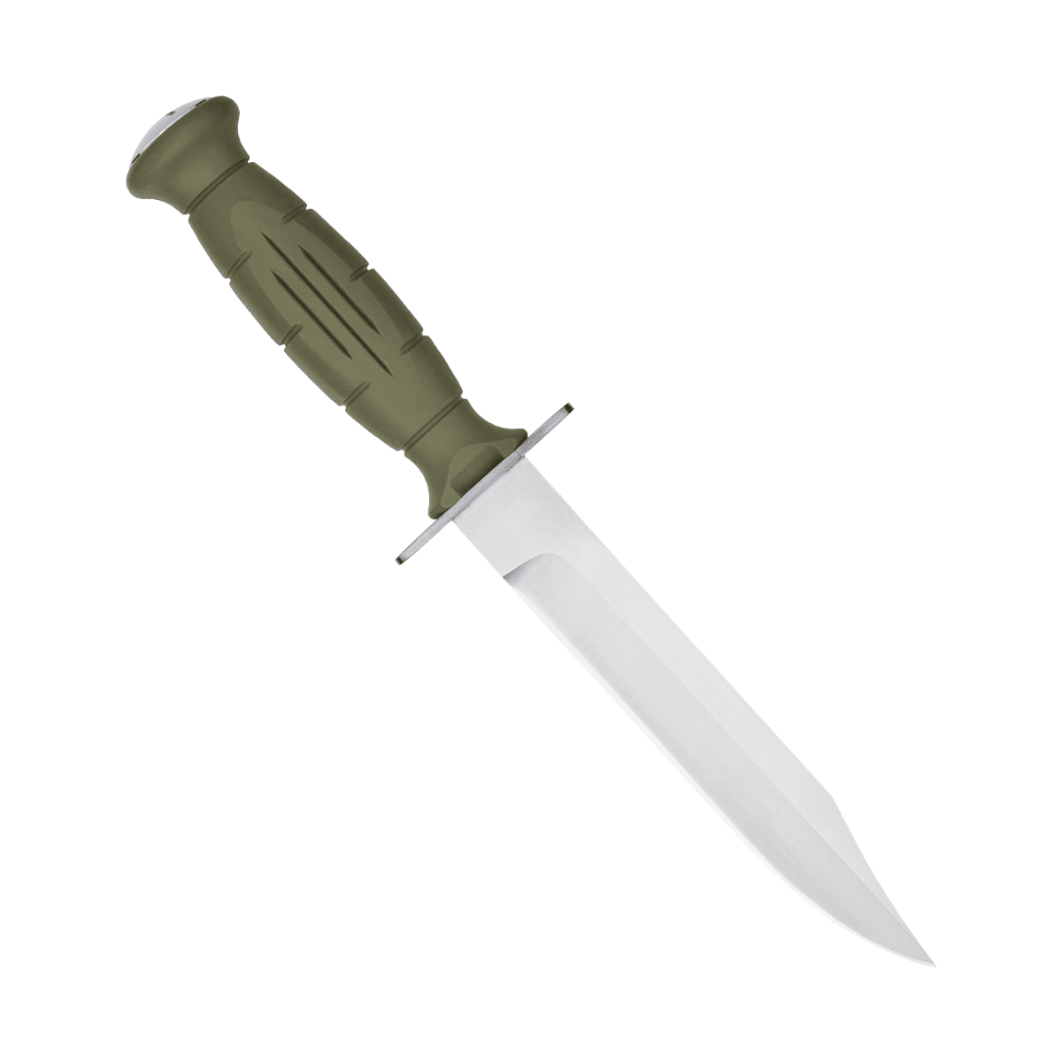 Вишня нож туристический (пласт.ножна) (Оливковый, 50Х14МФ)