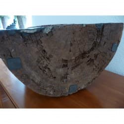 Antique Ayutthaya Buddha in Teak with Stone Inlay – Thailand, Late 18th Century, 79 cm - T6