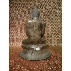 Seltener Mon-Buddha aus Bronze – Burma, 17. Jahrhundert, 27 cm - BR187