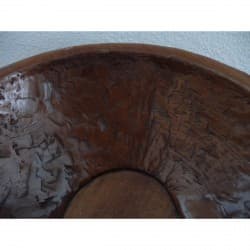 Antique Teak Bowl with Beautiful Patina from Indonesia - Kas-017