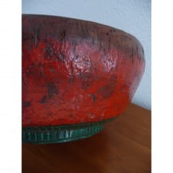 Antique Teak Bowl with Beautiful Patina from Indonesia - Kas-017