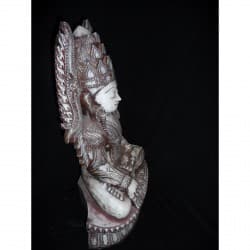 Antique Jambupati “King” Buddha in Alabaster – Burma, Early 20th Century, 60 cm - A189