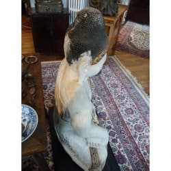 Large Mandalay Buddha in Alabaster – Burma, Mid 19th Century, approx. 140 cm - A111