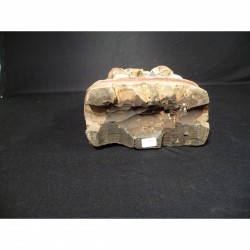 Chinesischer Stadtgott aus Holz mit Hohlraum für Gebetstexte – 19. Jahrhundert - AND49